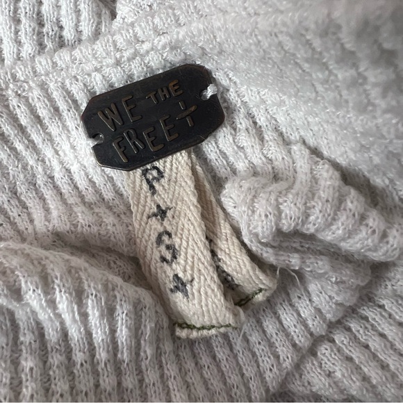 Free people waffle knit scarf arms bat wing bubble cuff oversized bohemian cute - Picture 6 of 8